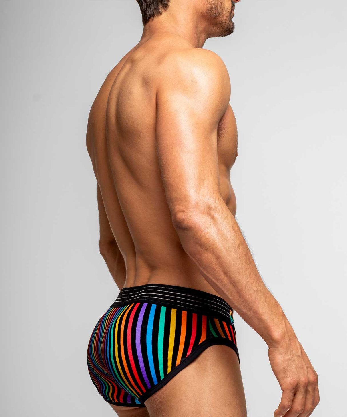 WAVEFORM PRIDE Padded Brief + Smart Package Cup Black Pride