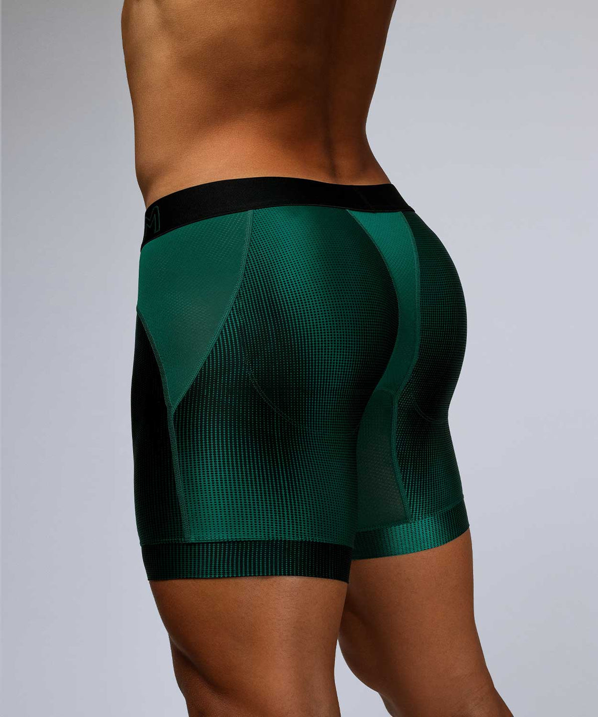 WORKOUT Padded Boxer Brief Green