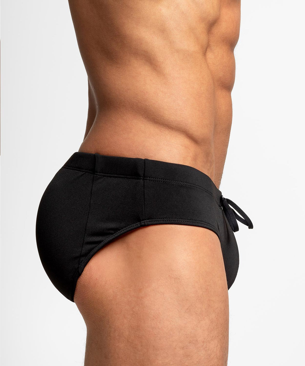 H2O WAVEFORM Padded + Package Swim Brief Black Wave