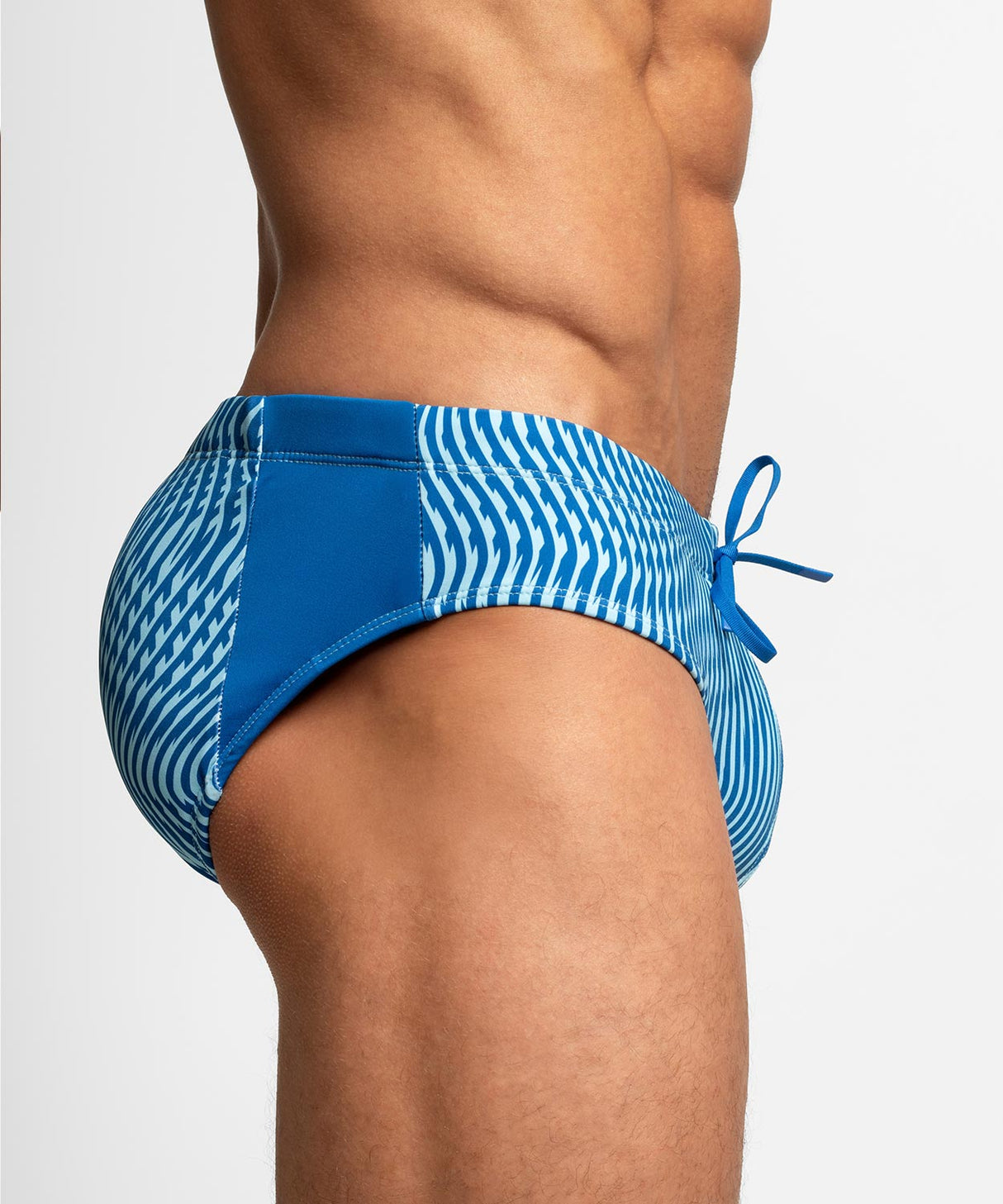 H2O WAVEFORM Padded + Package Swim Brief Blue Wave