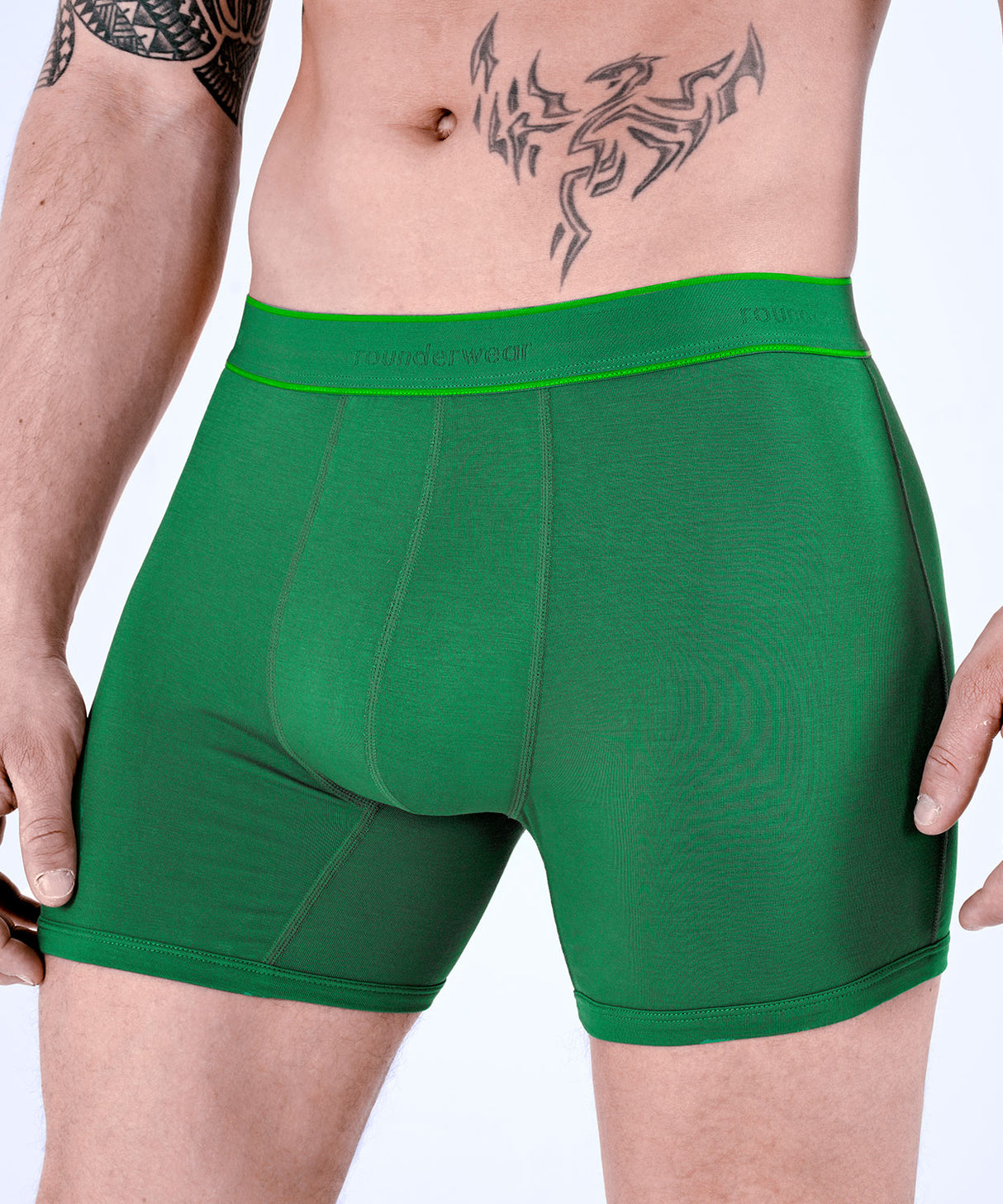 Essentials Bamboo Boxer Brief Green