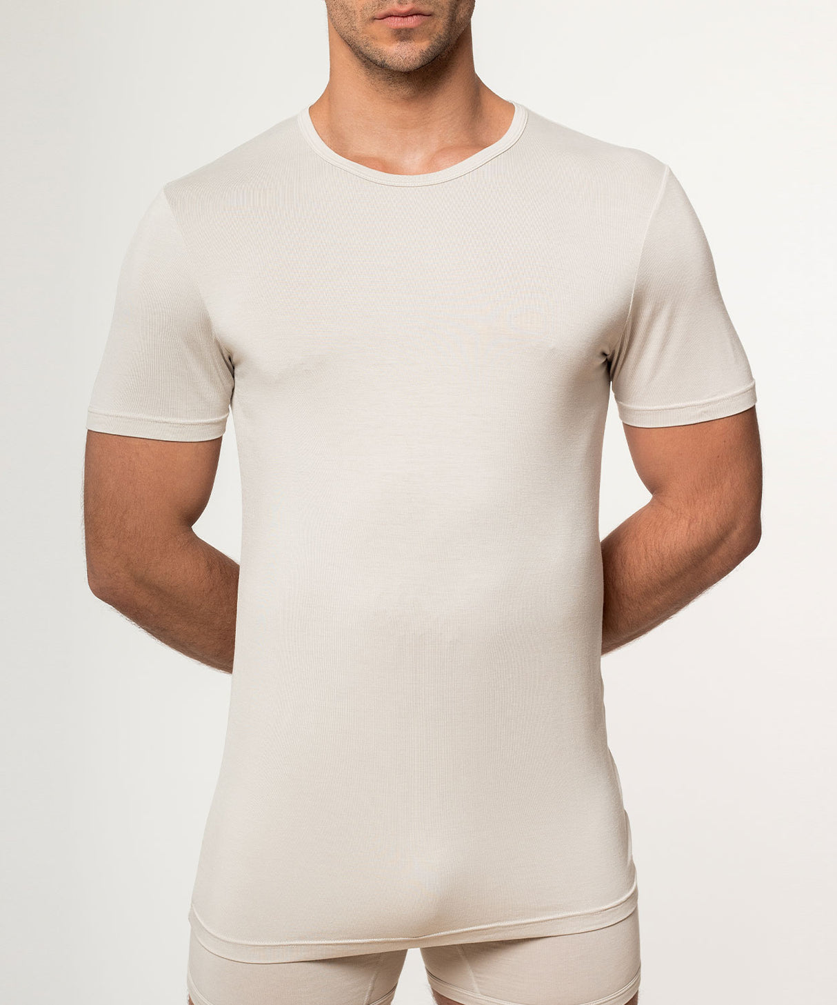 Essentials Bamboo T-Shirt Crew Neck Gray