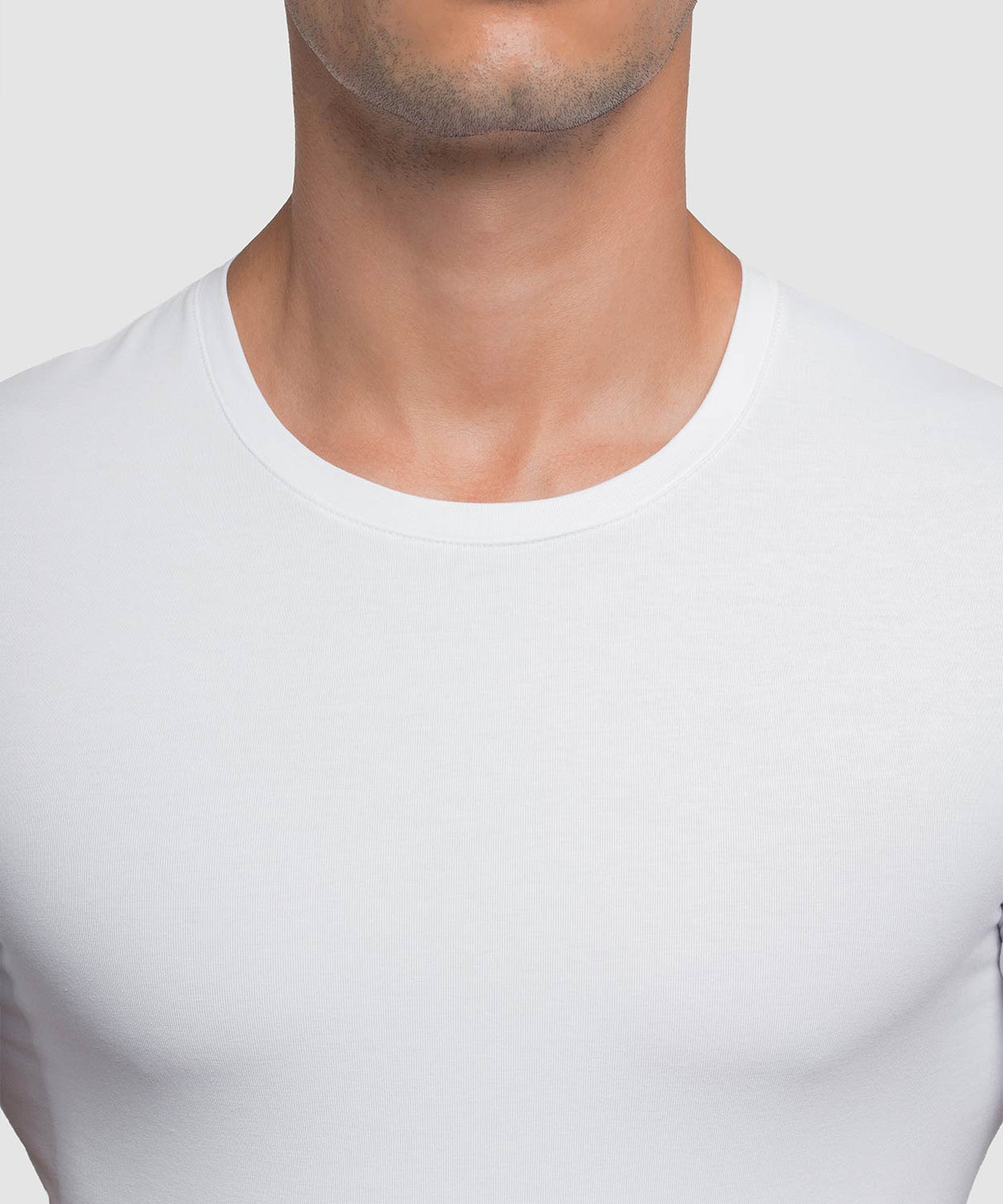 Cotton Compression Crew Neck T-Shirt