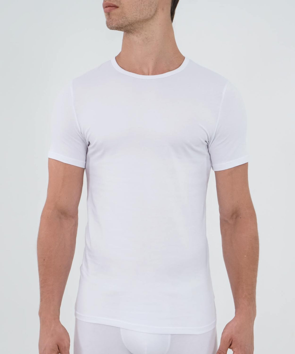 Essentials Cotton T-Shirt Crew Neck White