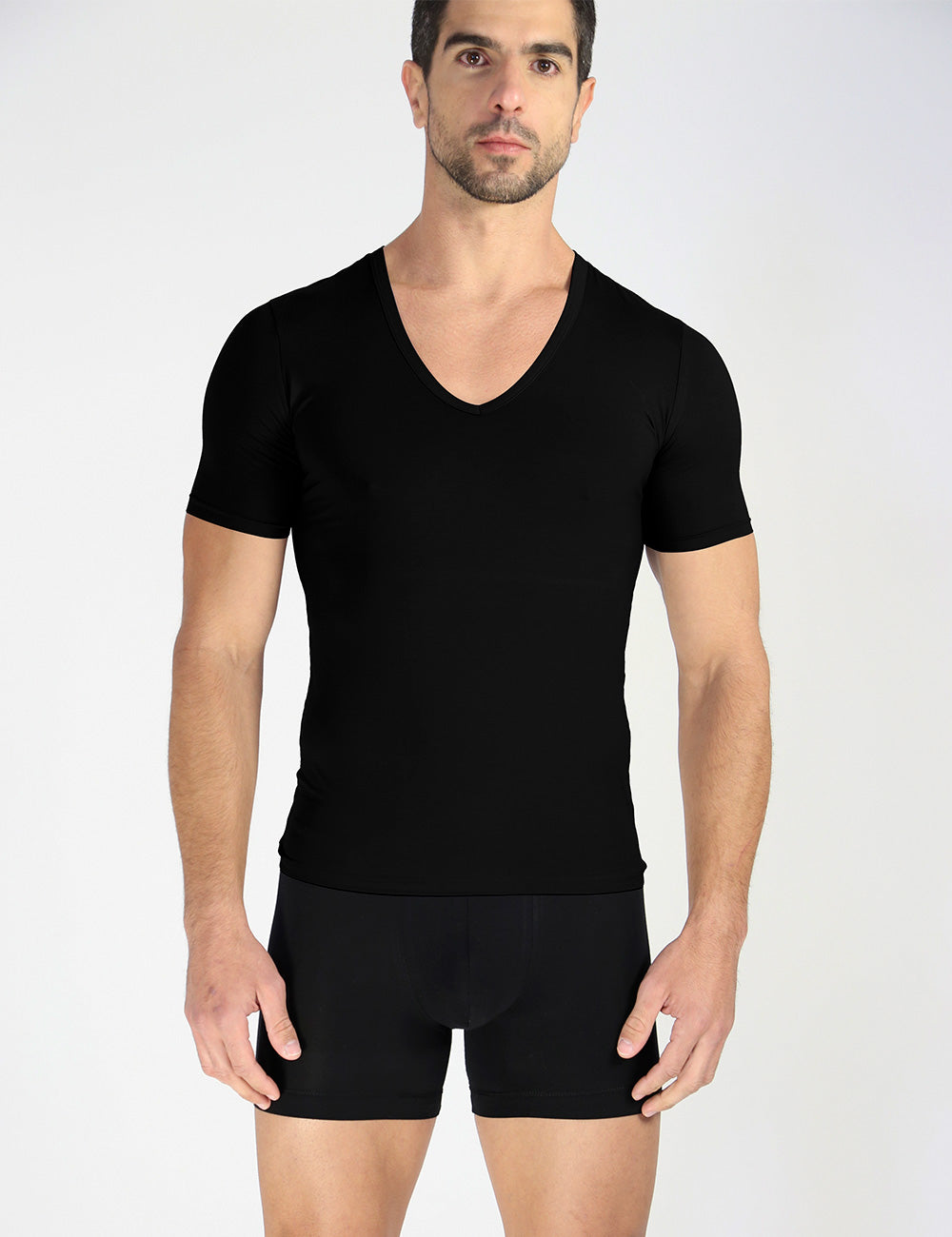 T shirt cuello discount v