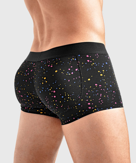 ART POP Padded Boxer Trunk Black Art Pop