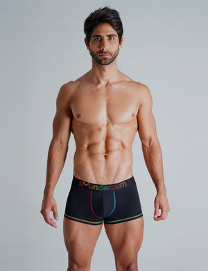 NEON PRIDE - Padded Boxer Trunk Black