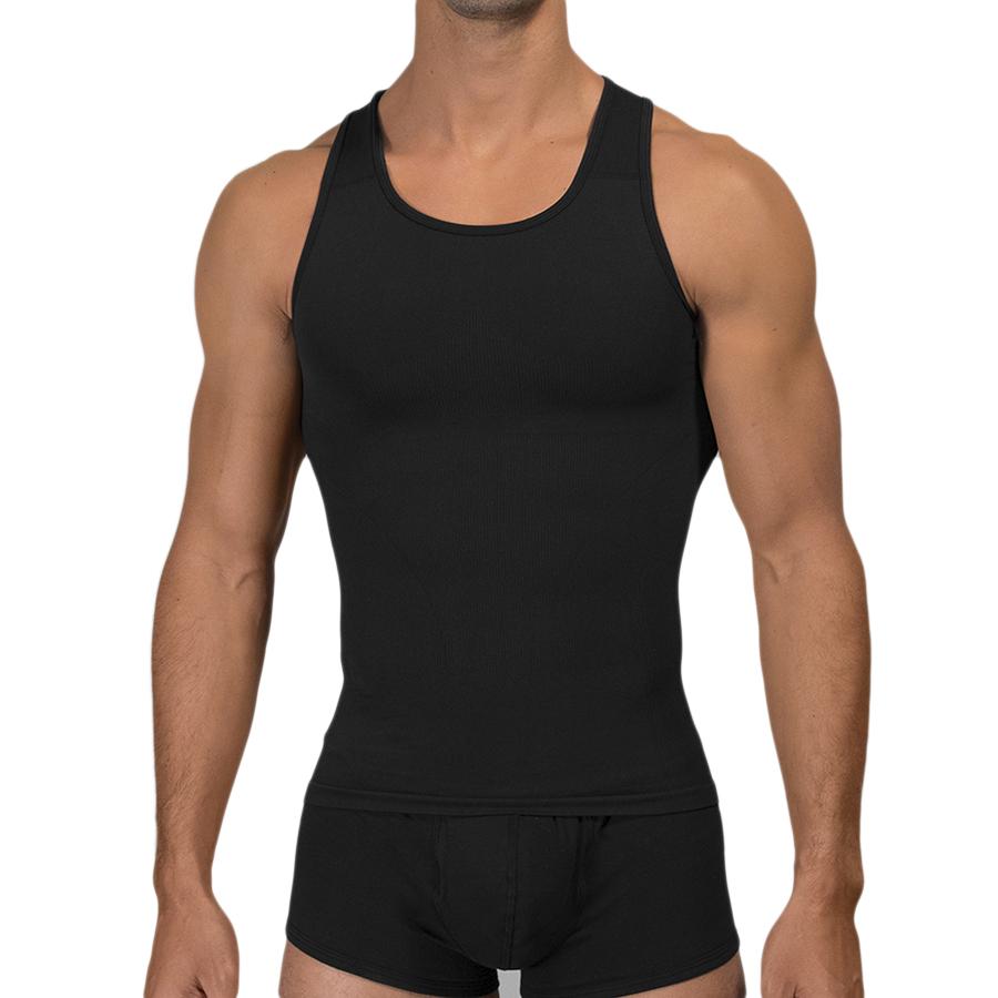 Seamless Compression Tank Top 3-Pack Black