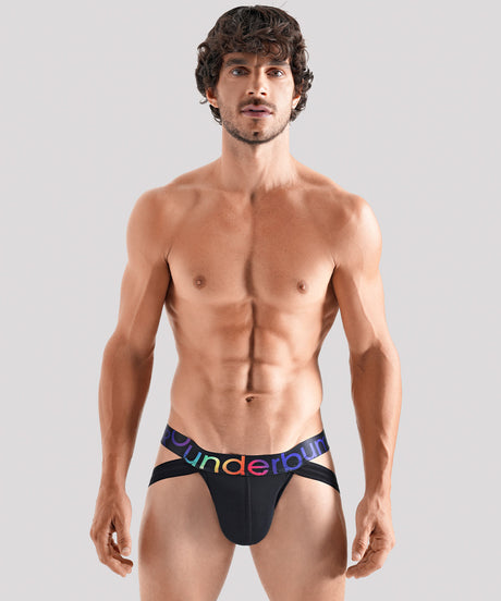 TRANSPARENT PRIDE [DUAL TECH] Jockstrap Black