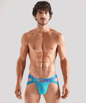 TRANSPARENT PRIDE [DUAL TECH] Jockstrap Blue Cyb