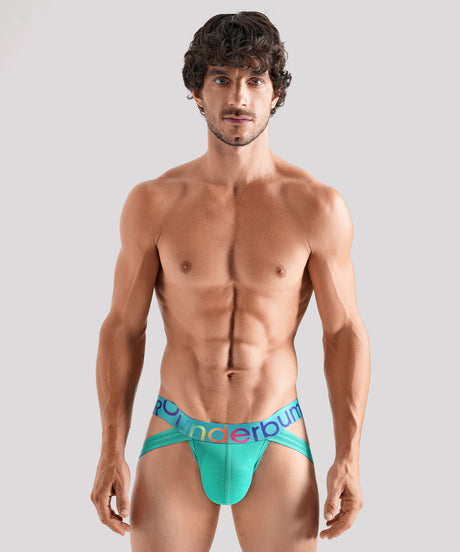 TRANSPARENT PRIDE [DUAL TECH] Jockstrap Green Cyb