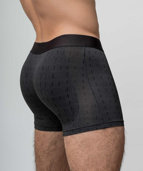 RACING TEAM Padded Boxer Brief Racing Black & Red