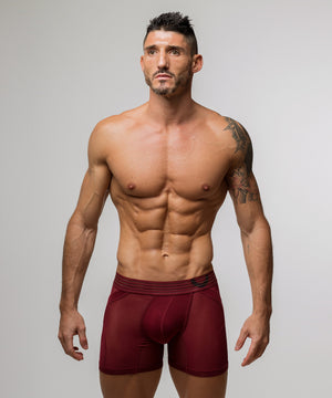 SEXY NIGHTS Anatomic Boxer Brief Cherry