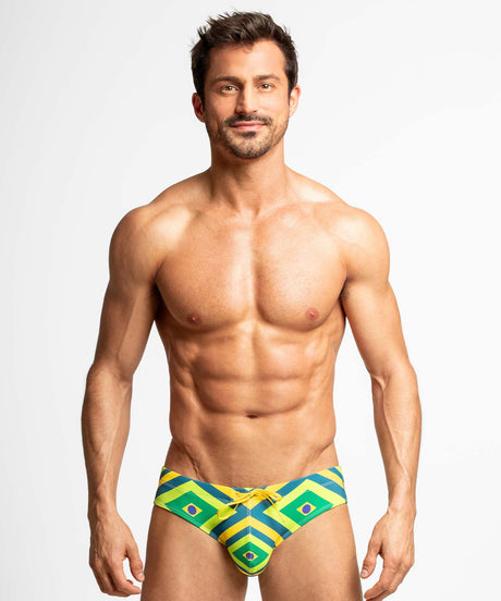 H2O SOCCER EDITION Package Swim Brief Green Brazil