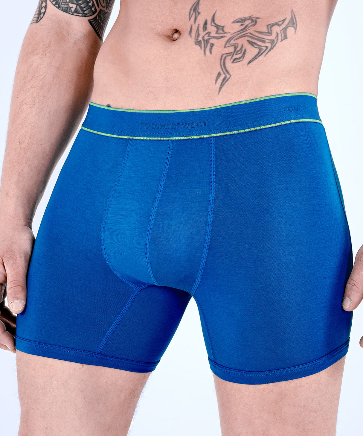 Essentials Bamboo Boxer Brief Blue