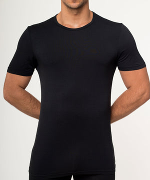 Essentials Bamboo T-Shirt Crew Neck Black