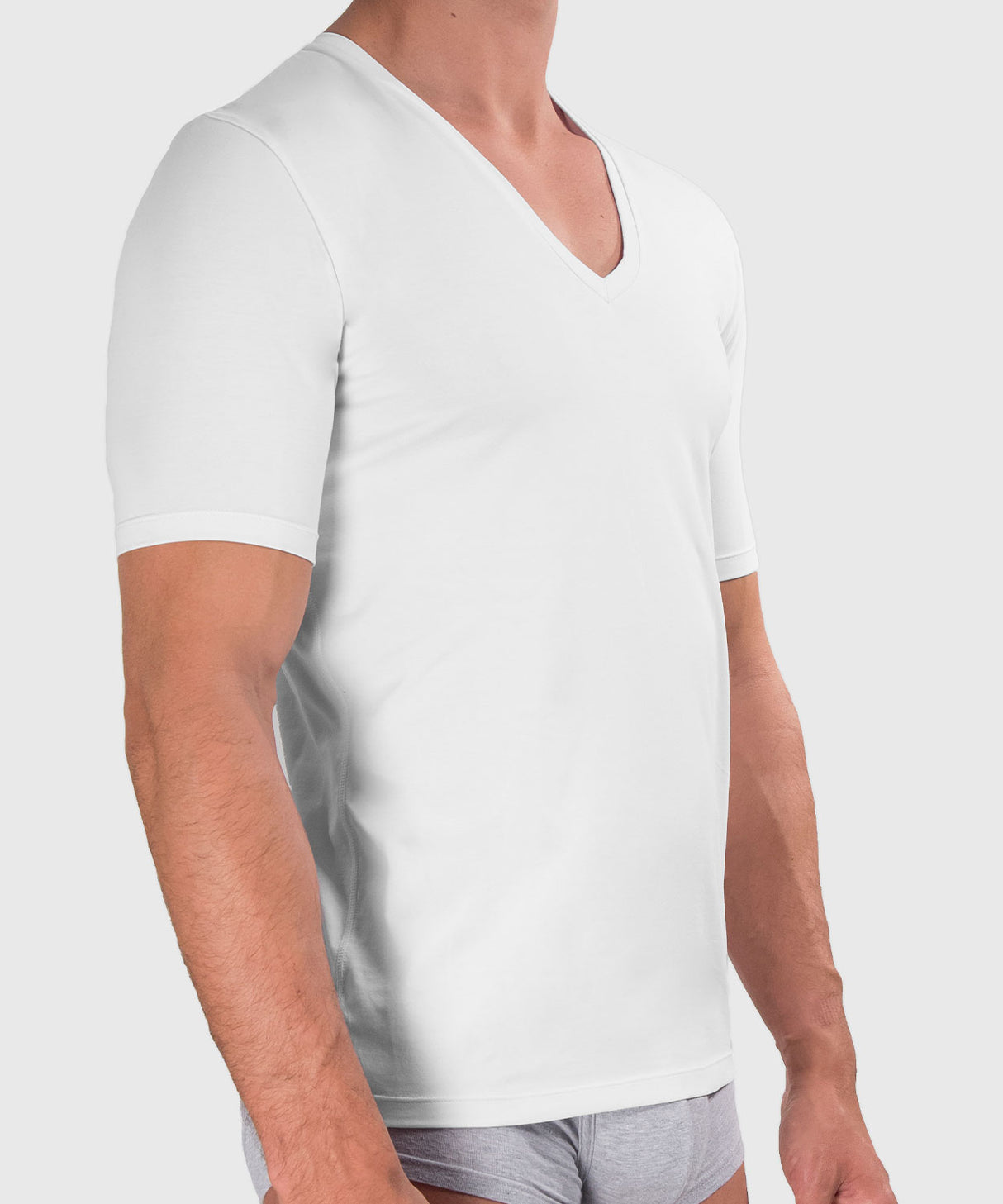 Slim Fit Cotton Compression V-Neck Undershirt