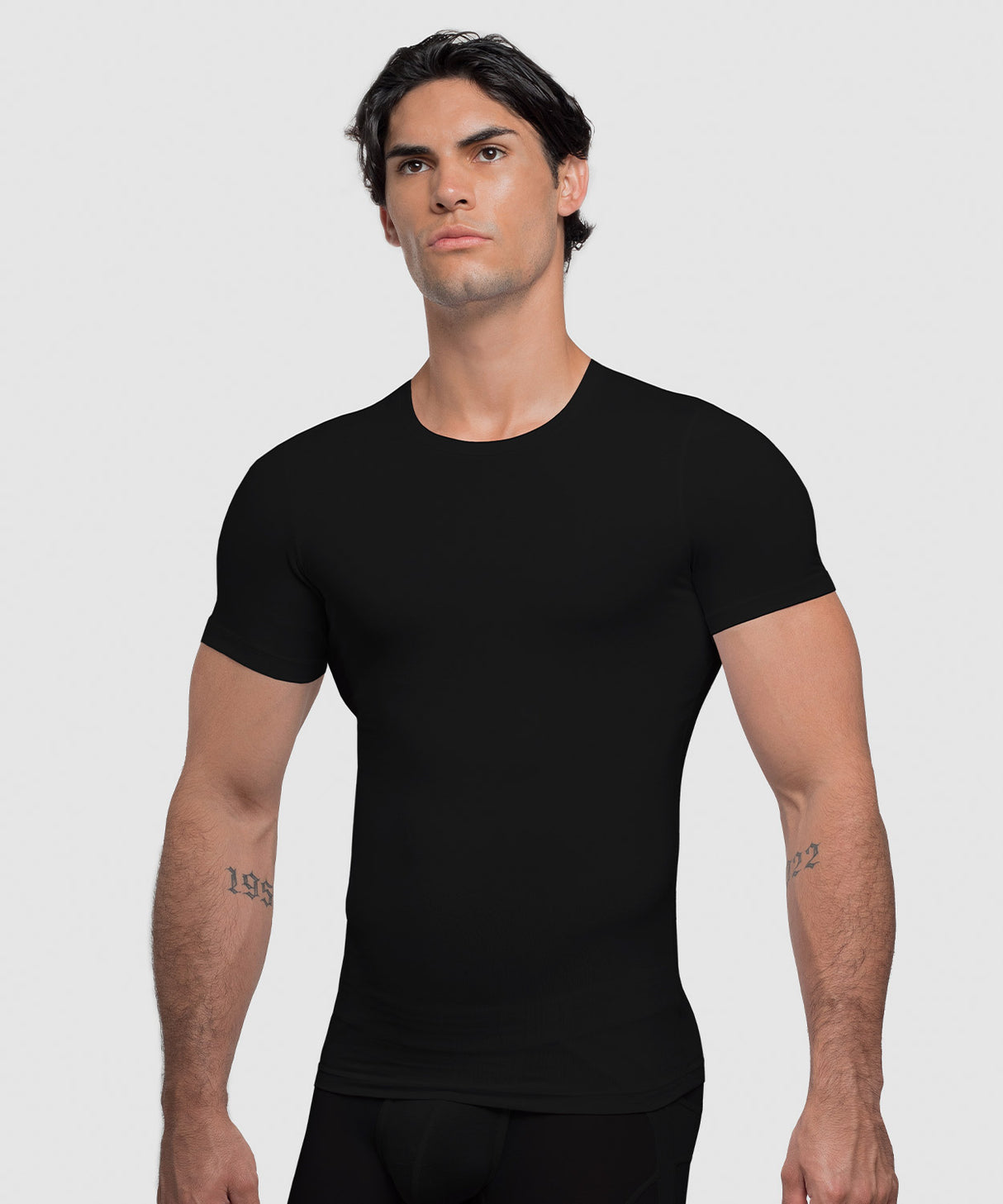 Cotton Compression Crew Neck T-Shirt