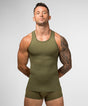 Seamless Compression Tank Top Green