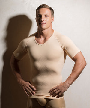 Seamless Compression T-Shirt Sand