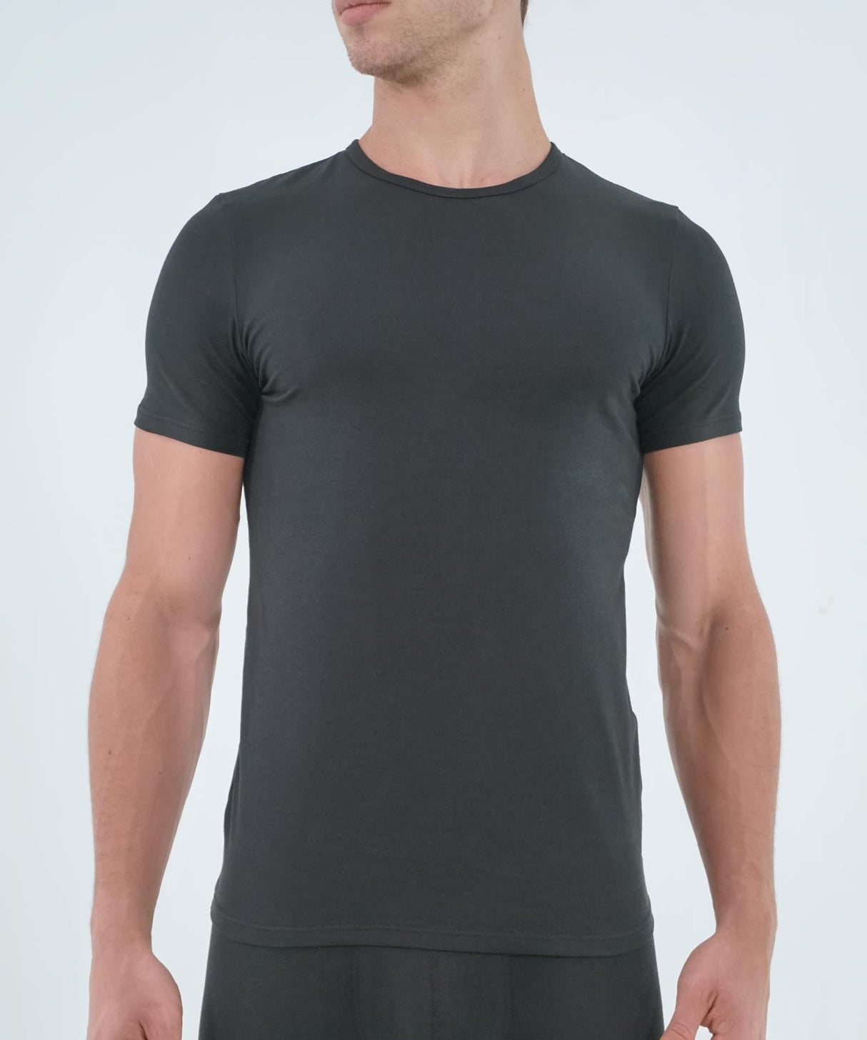 Essentials Cotton T-Shirt Crew Neck Black