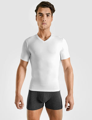 Cotton Compression T-Shirt White
