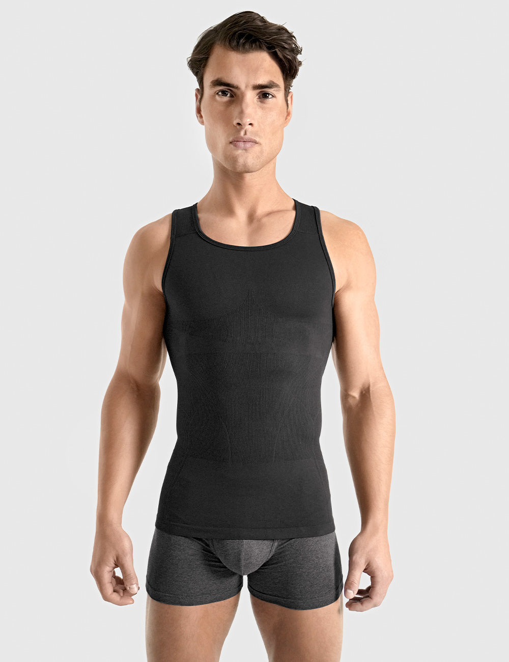 Seamless Compression Tank Top Black